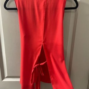 Express Red back tie shirt